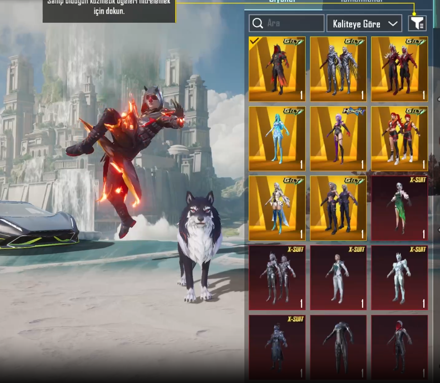 8 NİHAİ 5 X SUİT 27 YÜKSELTİLEBİLİR 90+DESTANSI